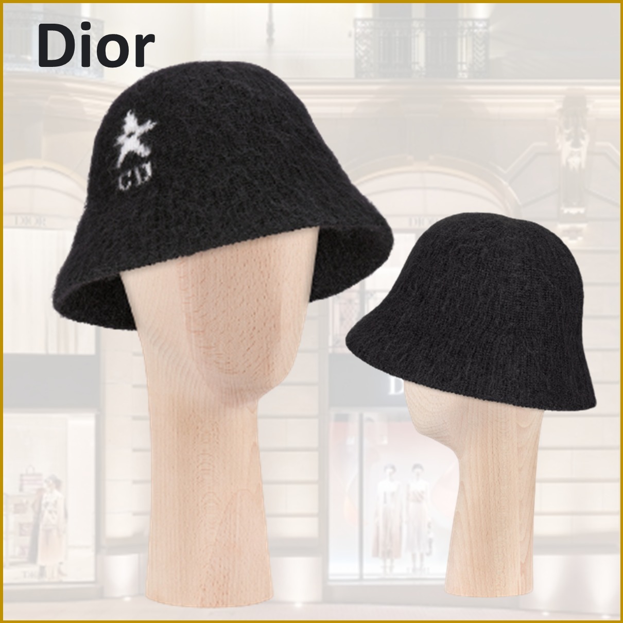 送料無料/プレゼント付♪ Diorニットボブハット - 通販 - soulsupplies