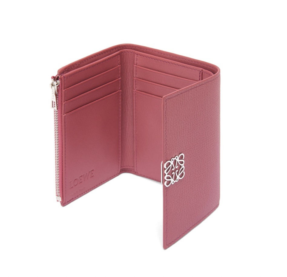 LOEWE アナグラム スモールバーティカルウォレット Plumrose
