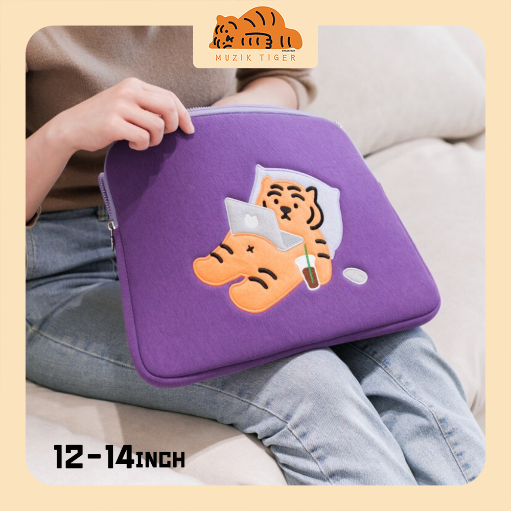 【MUZIK TIGER】Laptop/Tablet Pouch★Stay home [12-14inch]