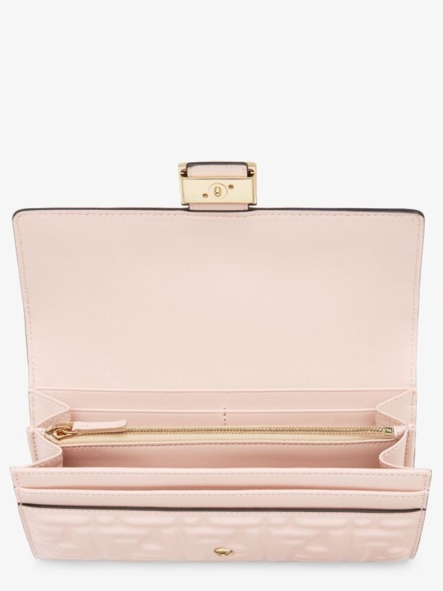 安価 FENDI バケット コンチネンタル 財布 ピンクレザー tdh