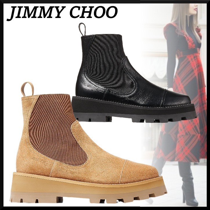 JIMMY CHOO】Clayton クリスタル サイドゴア アンクルブーツ - www ...