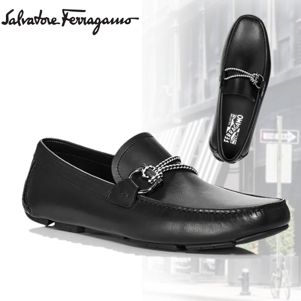 限定商品★【Salvatore Ferragamo】フロント4スリッポンモカシン
