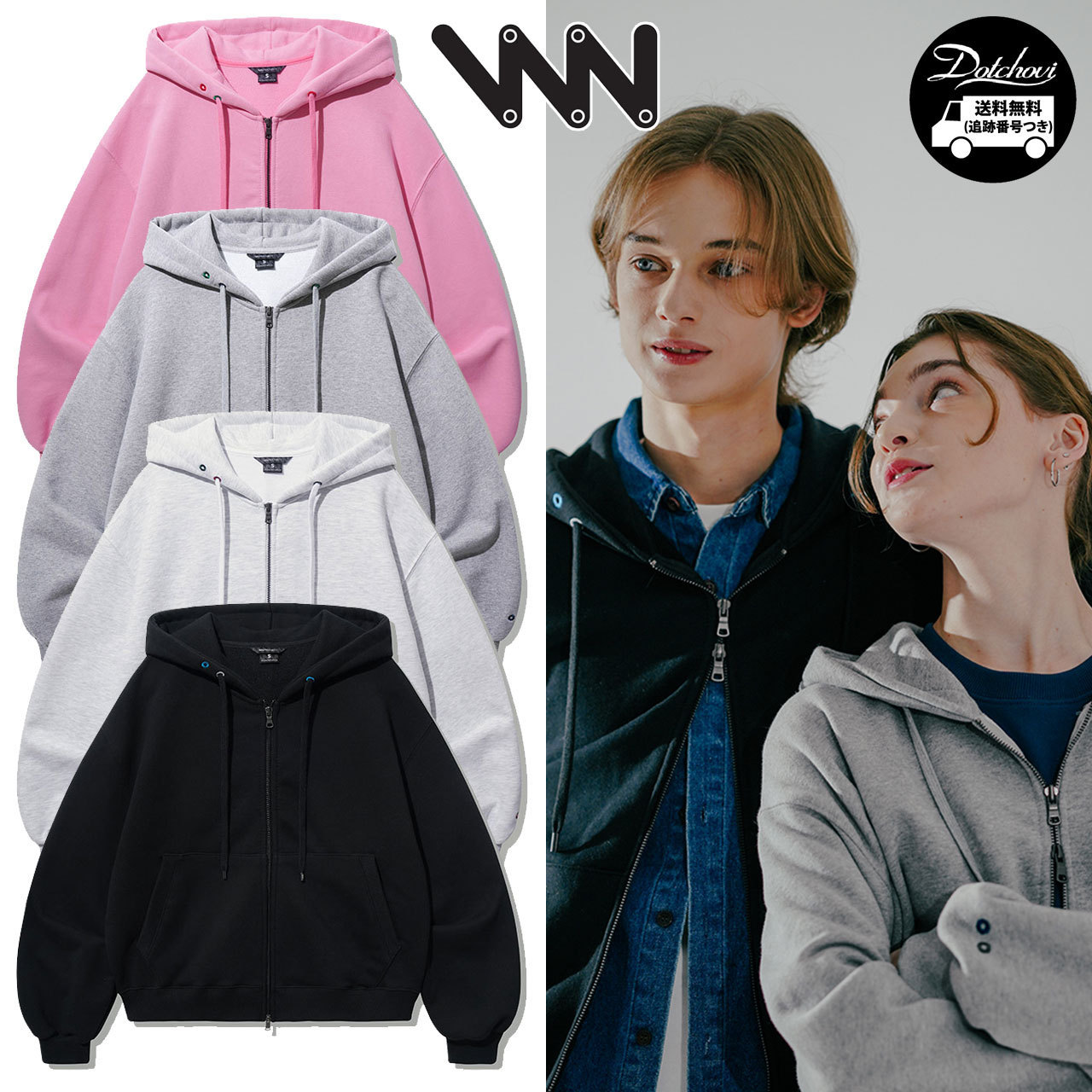 パーカー・フーディ WV PROJECT ENCOUNTER ZIP UP MU5633