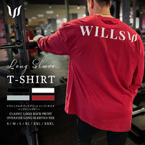 WILLS FITNESS オーバーサイズ Tシャツ 長袖 ロングスリーブ