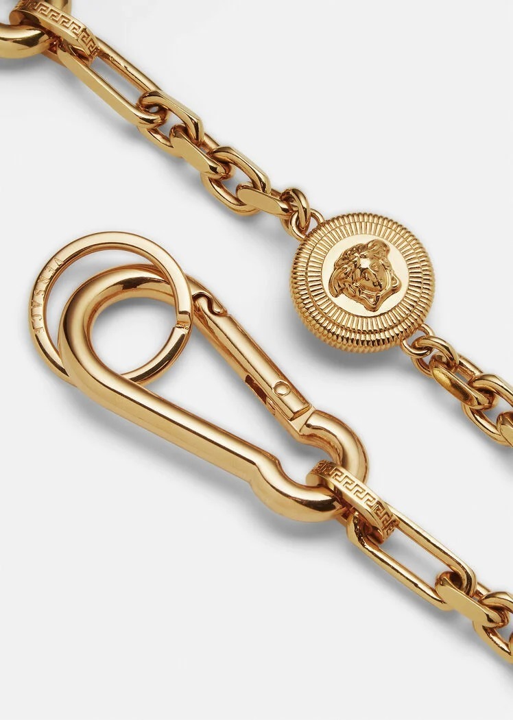 Versace】*直営店*メドゥーサ ビギー キー チェーン☆ゴールド ...