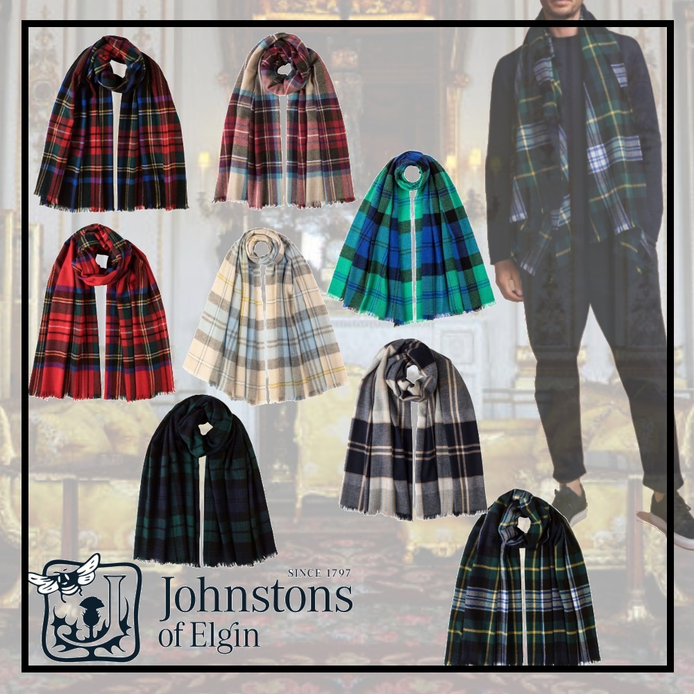 ★英国王室御用達★ 【Johnston of Elgin】 ストール カシミヤ