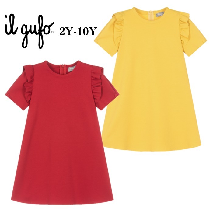イタリア発!! Il Gufo ★Red Yellow ミラノ ドレス ★2-10Y