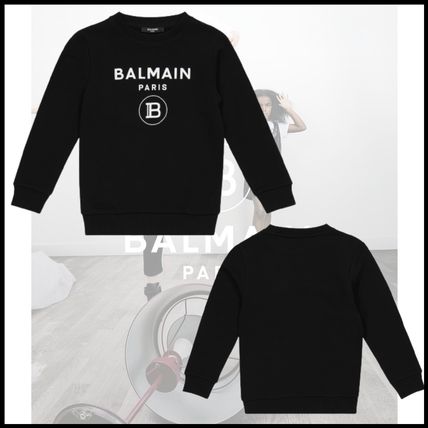 ☆BALMAIN☆ロゴ入りコットントレーナー 直営通販サイト キッズ用