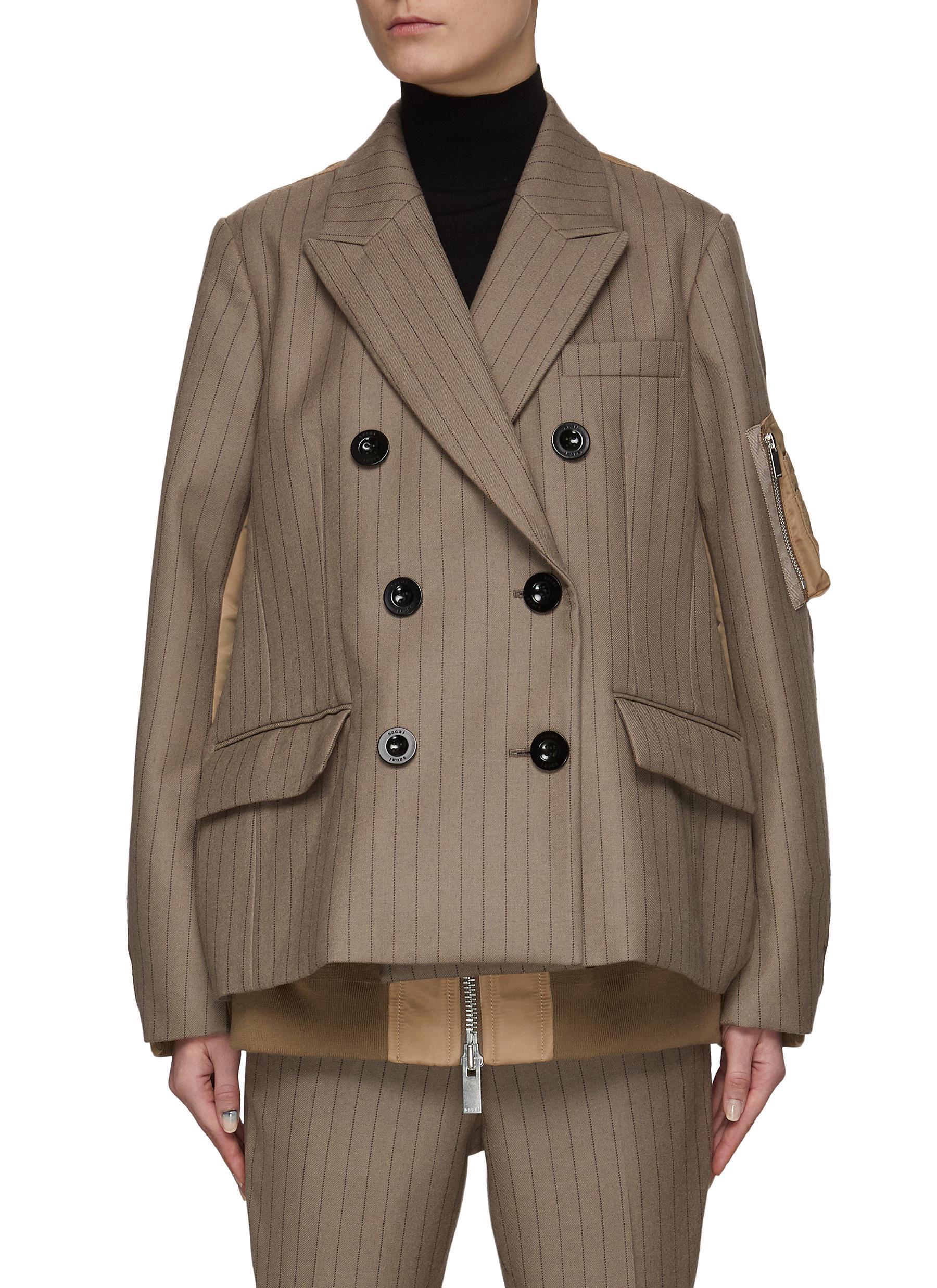 ◇関税込◇*sacai*ダブルブレストチョークストライプジャケット