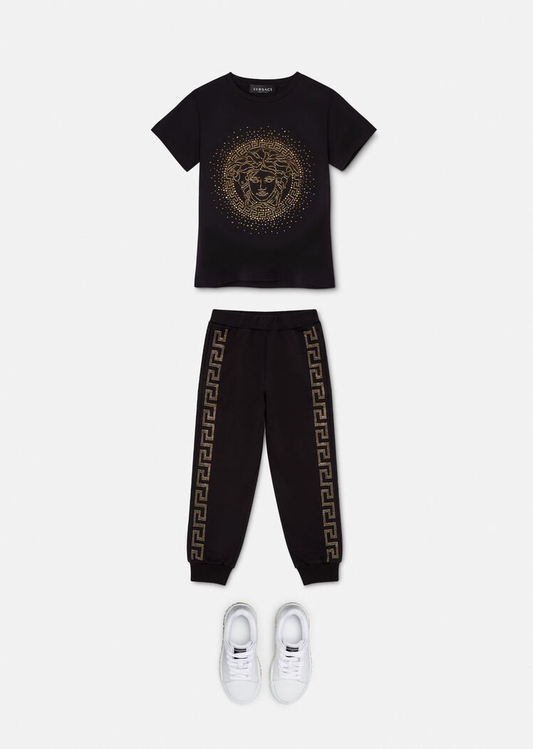 VERSACE】スタッズ付きスウェットパンツ8A-14A | www.nuahairandbeauty.ie