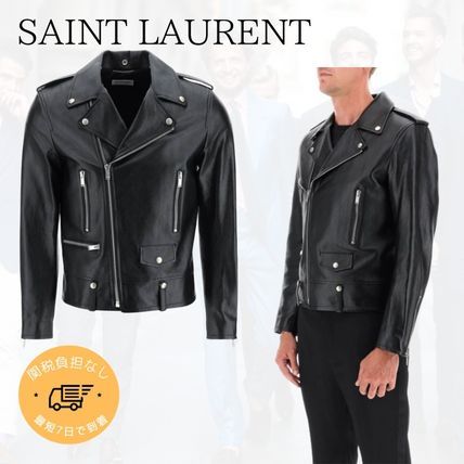 Saint Laurent x レザージャケット(メンズ) - 海外通販のBUYMA