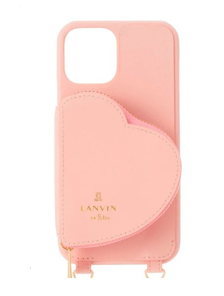 LANVIN en Bleu☆可愛い! ハートポケット iPhoneSE/8/7 ケース