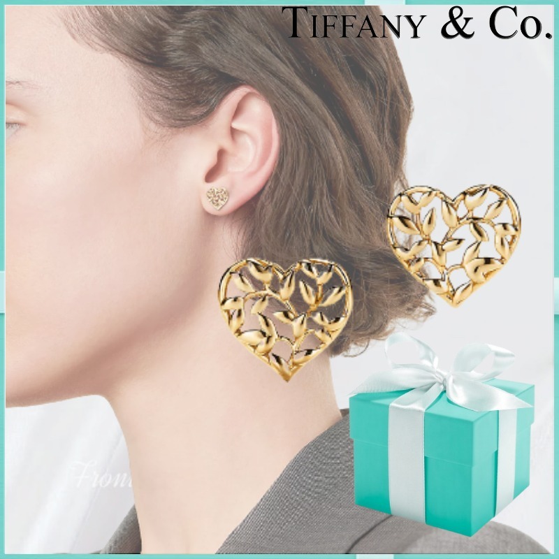 目を惹く♡】Tiffany&Co オリーブ リーフ ハート ピアス | www.csi