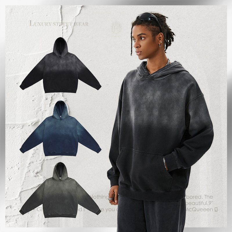 スウェット・トレーナー Luxury Street Wear Washed tee long sleeve Jesus ar unisexual