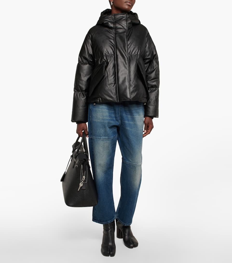 [MM6 MaisonMargiela]ロゴフェイクレザージャケット★関税送料込 MM6 MaisonMargiela]ロゴフェイクレザージャケット☆関税送料込