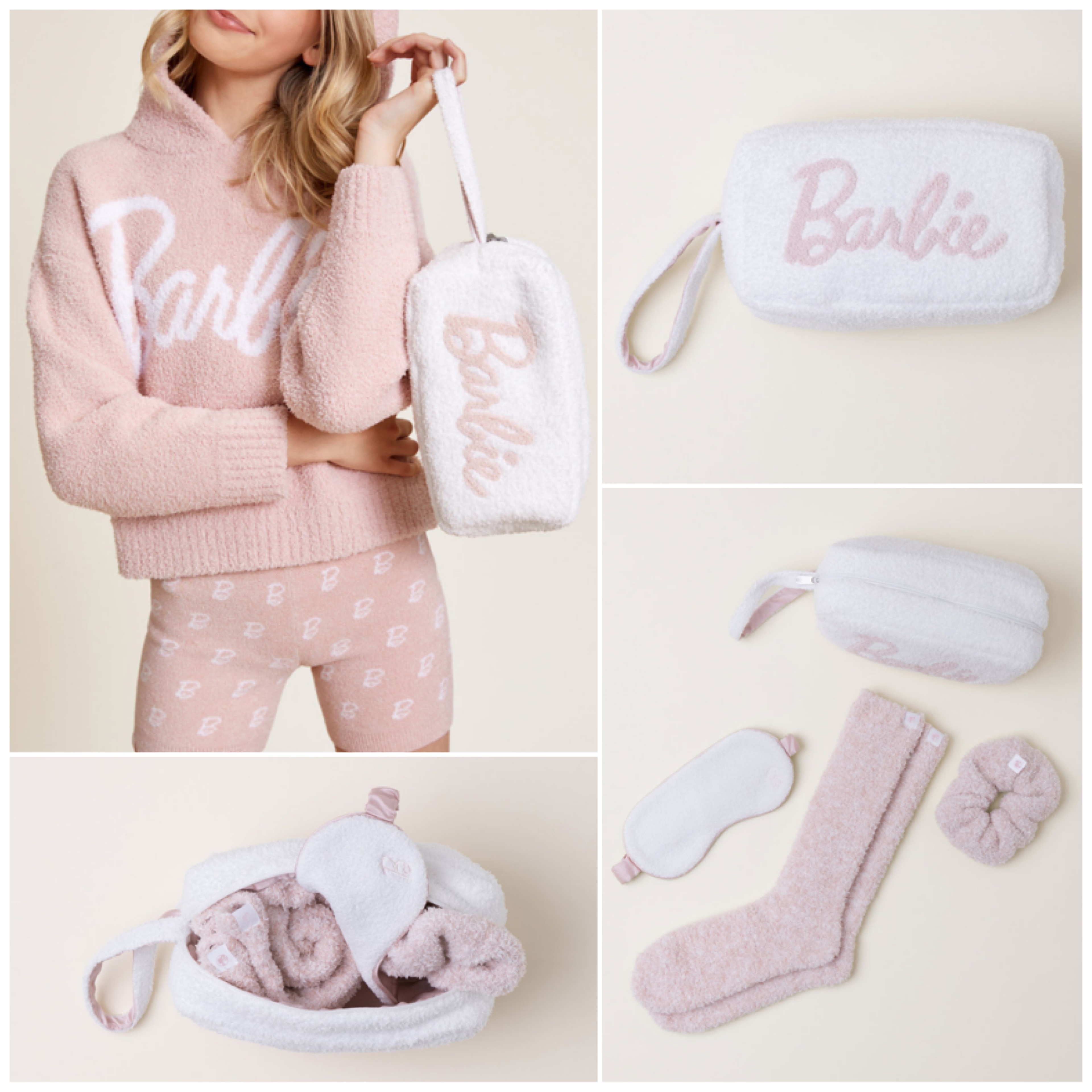 Barefoot Dreams × Barbie アイマスク シュシュ ソックス Set
