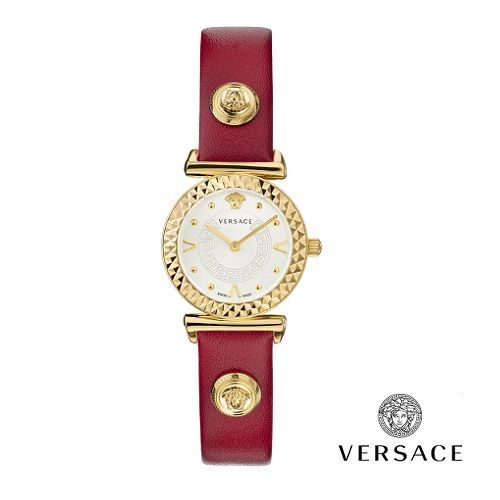 ☆VERSACE☆ Mini Vanity レディースウォッチ RED×GOLD♪