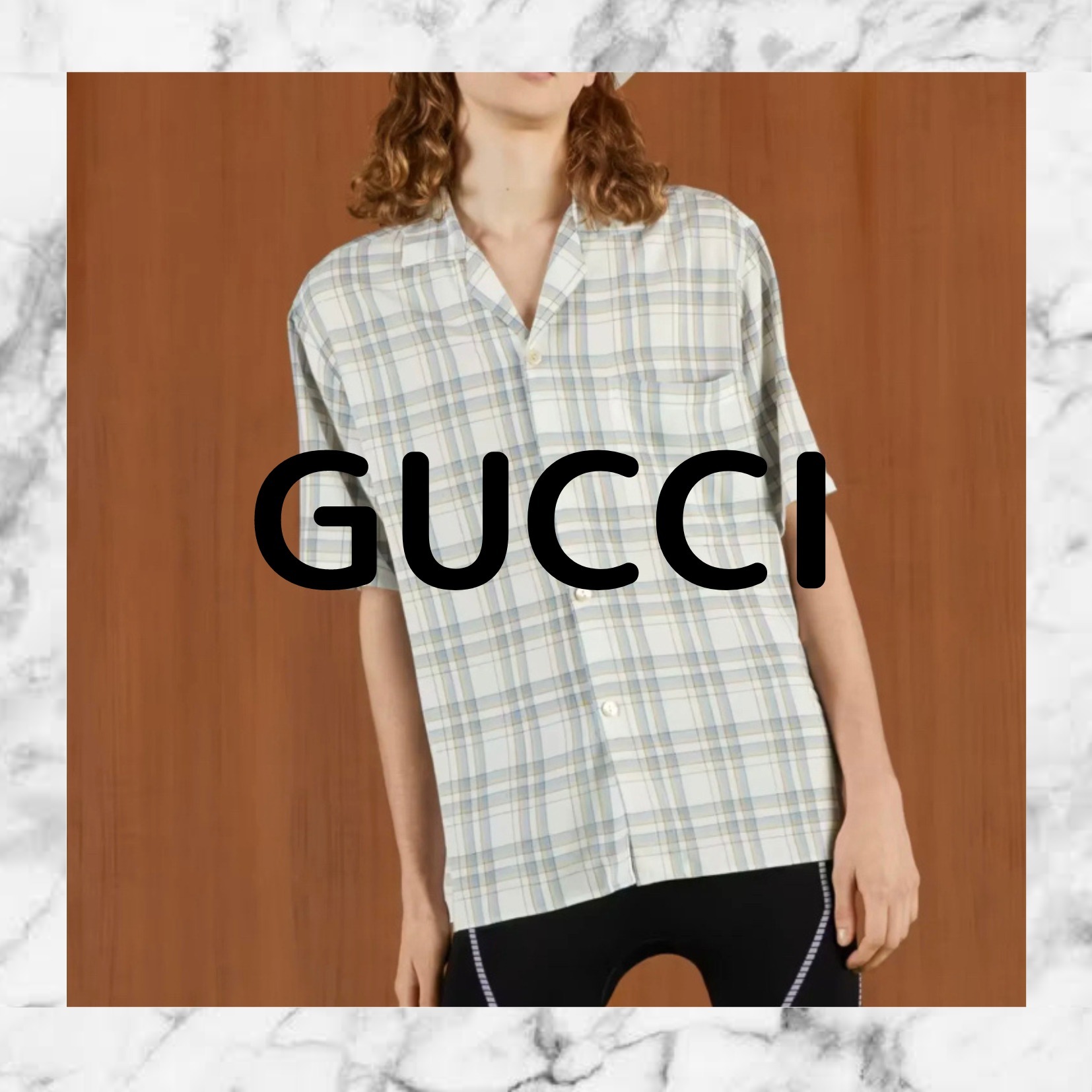 早い者勝ち】GUCCI ボウリングシャツ オーバーサイズ-