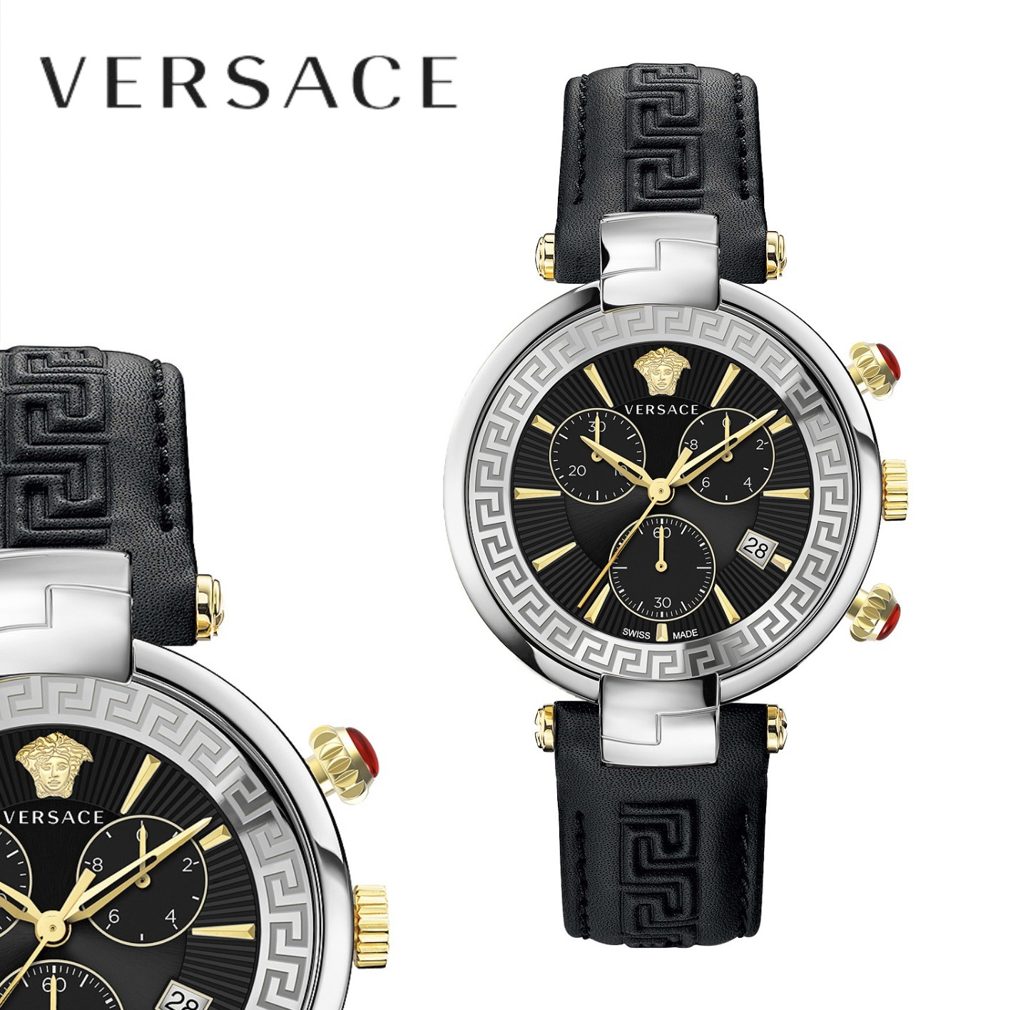 【国内完売】 VERSACE ヴェルサーチ リバイブクロノ 腕時計 41mm 国内完売】 VERSACE ヴェルサーチ リバイブクロノ 腕時計 41mm
