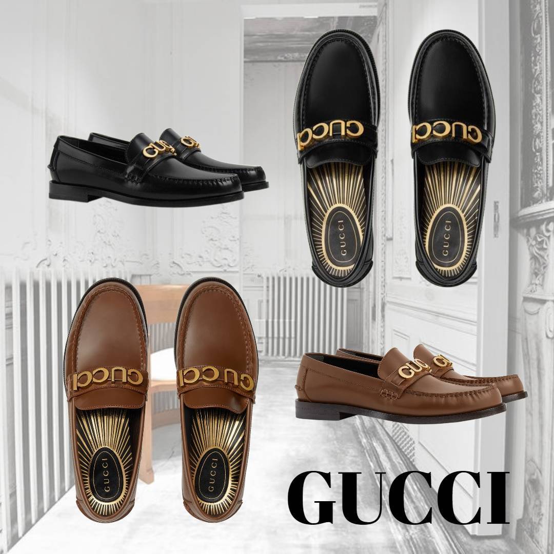 【GUCCI☆ユニセックス☆ロゴ☆大注目】“GUCCI”ローファー