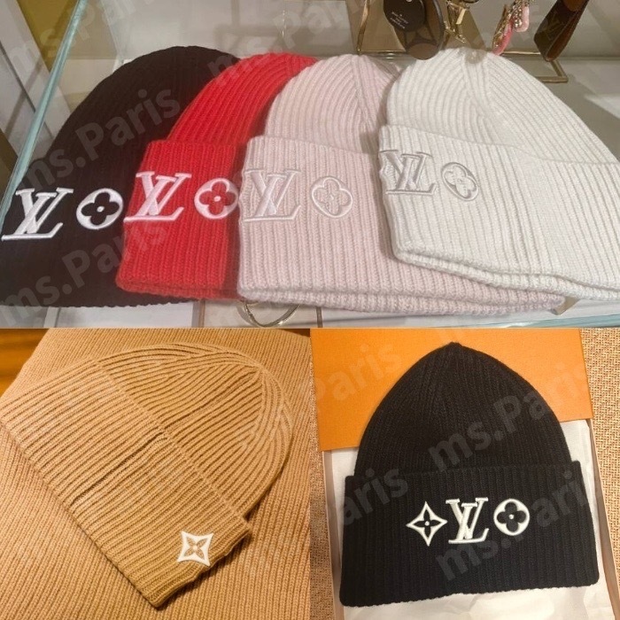 男女兼用♪お洒落☆国内発】LV ボネ LV ヘッドライン ニット帽 ニットキャップ・ビーニー