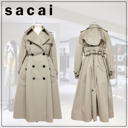 sacai】コットン ギャバルディン パッド入りコート - www ...