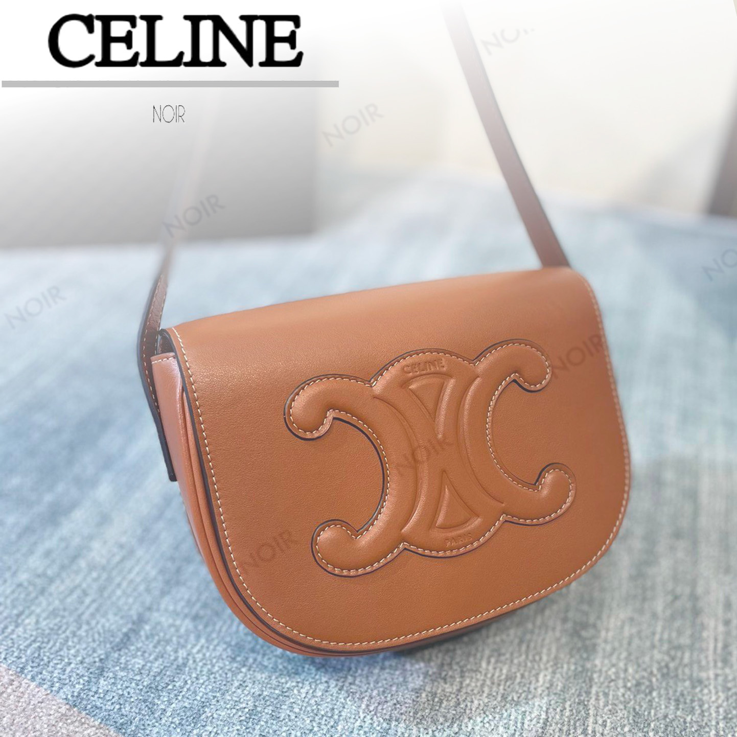 国内即発 CELINE フォルコ キュイル トリオンフ カーフスキン