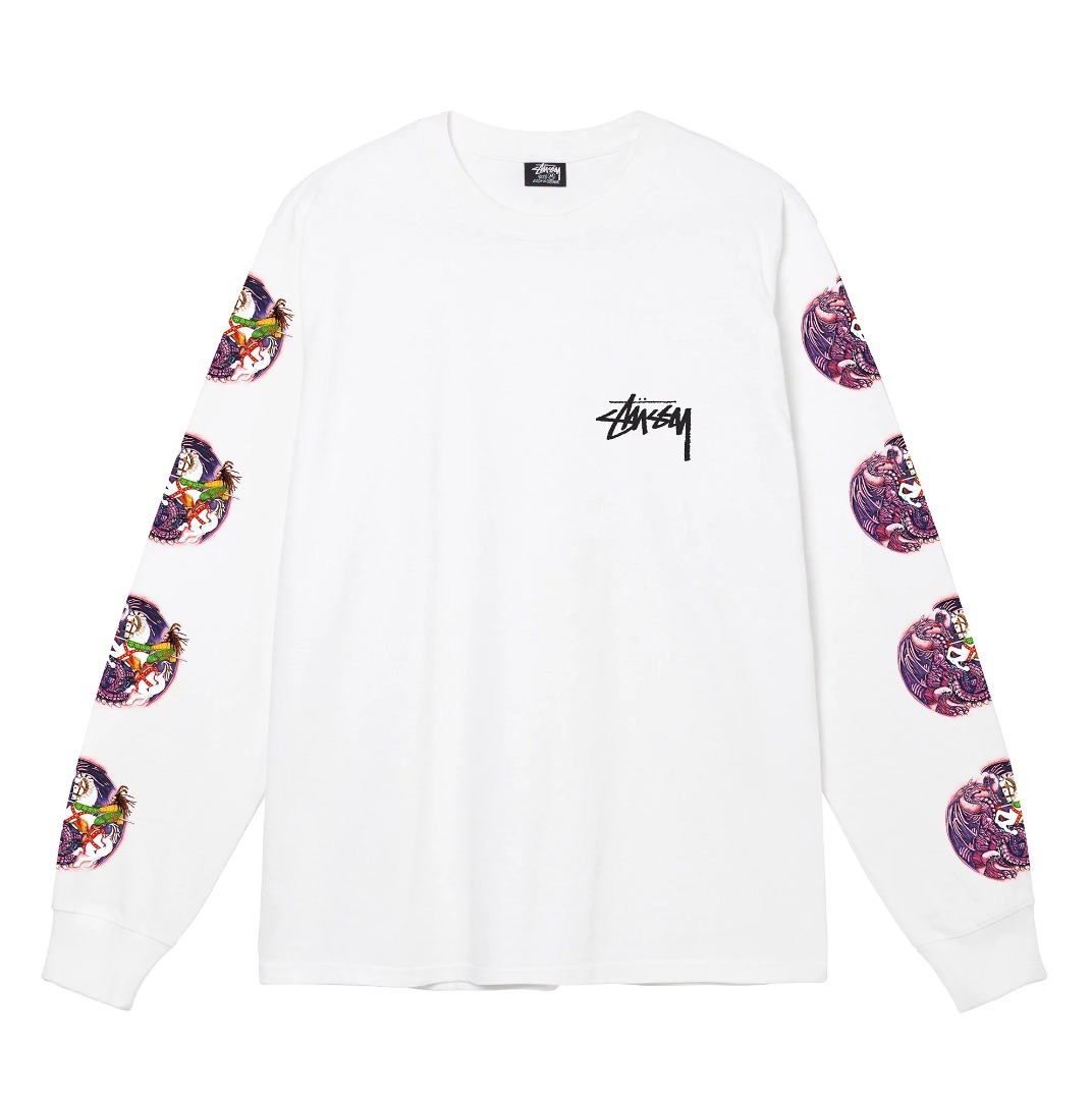 ★【STUSSY】★Stussy Confrontation Is LS T-Shirt Whit.e★