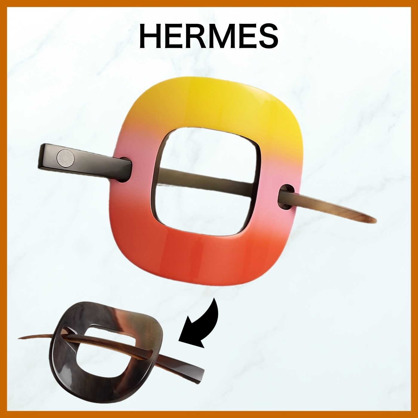 《気分上々♪気品漂うスタイル》HERMES ヘアアクセサリー エレン 《気分上々♪気品漂うスタイル》HERMES ヘアアクセサリー エレン
