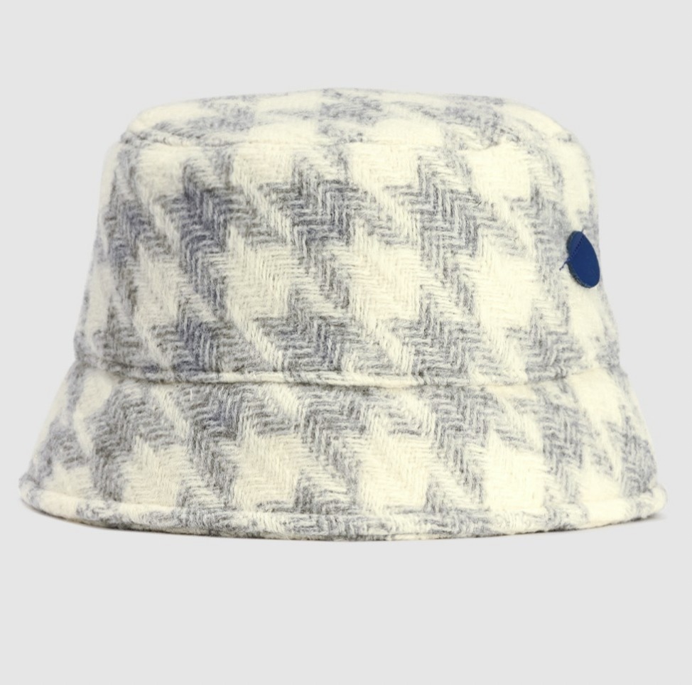 【ADER ERRO】ハウンドトゥース 千鳥柄 バケットハット