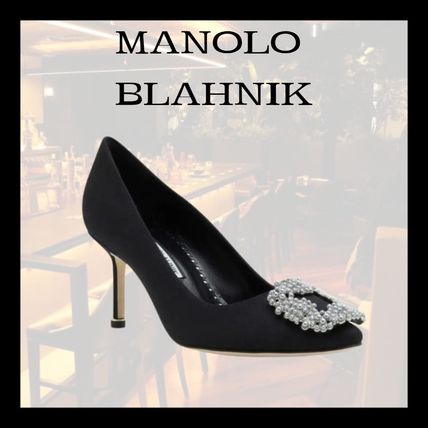 シルバー,パンプス Manolo Blahnik(マノロブラニク) - 海外通販のBUYMA