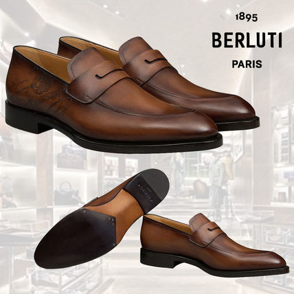 Berluti Loafers & Slip-ons Equilibre Classic Scritto Leather Loafer