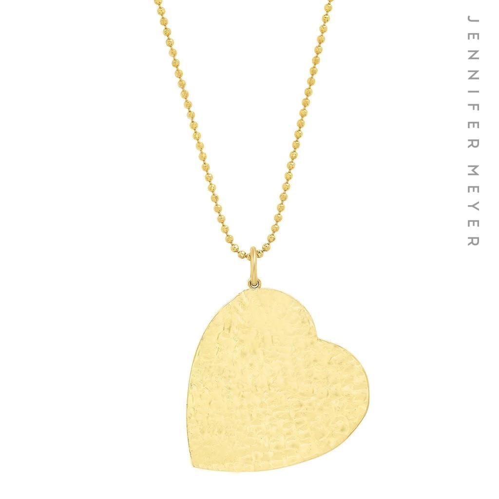 国内発| JENNIFER MEYER Large Hammered Heart 18K ネックレス