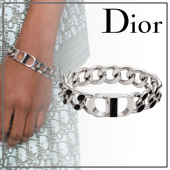 国内発【Dior】CD ICON クリスタル チェーンリンク ブレスレット オンラインストア正規店 【流星さま専用】Diorブレスレット ネックレス