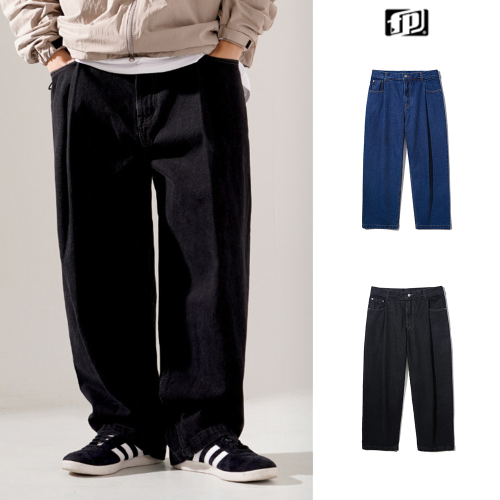 【FEPL】22FW★ Jenner One Tuck Wide Denim Pants