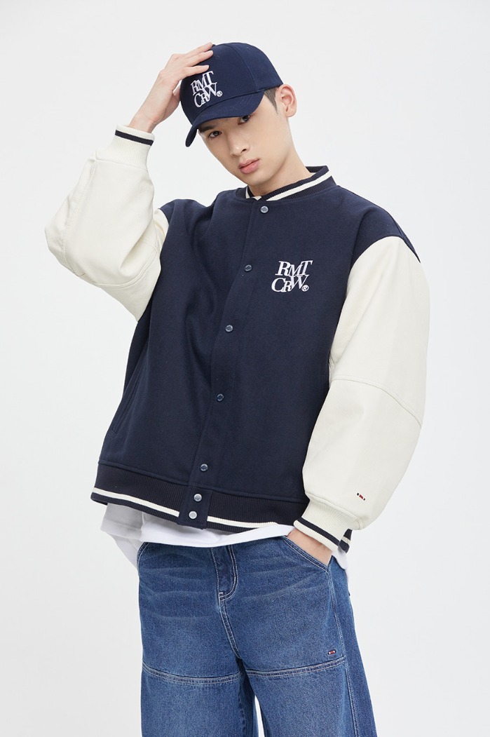 ☆人気☆【ROMANTIC CROWN】☆ESSENTIAL LOGO VARSITY JACKE.T☆ ☆関税込☆ROMANTIC CROWN☆ESSENTIAL LOGO VARSITY JACKET