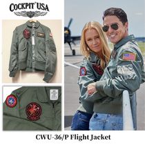 Cockpit USAブラックレザーG-1ミリタリースペックジャケットUSA製