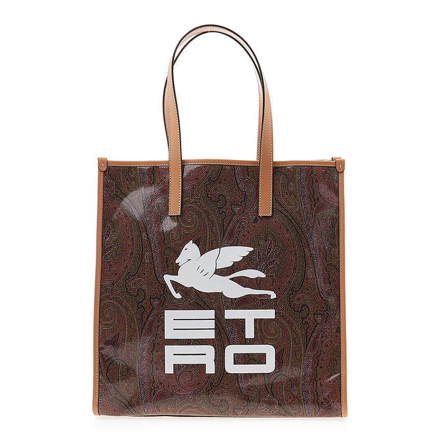 ETRO ビックロゴ ペイズリーショルダー/トートバック
