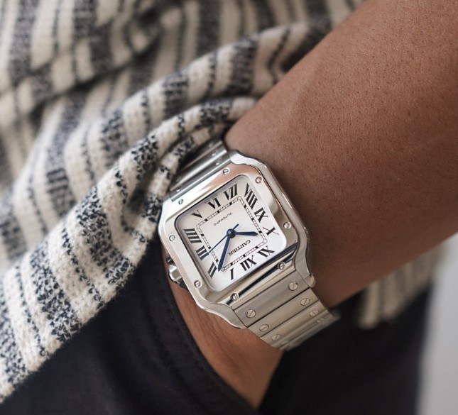 直営手配 Cartier 海外希少 サントス ドゥ カルティエMM