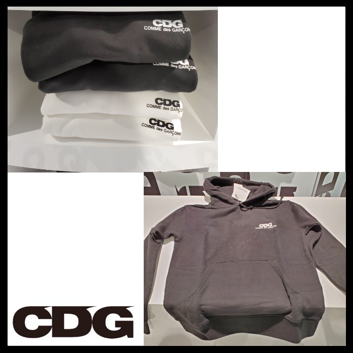 COMME des GARCONS CDG ロゴ フーディ パーカー