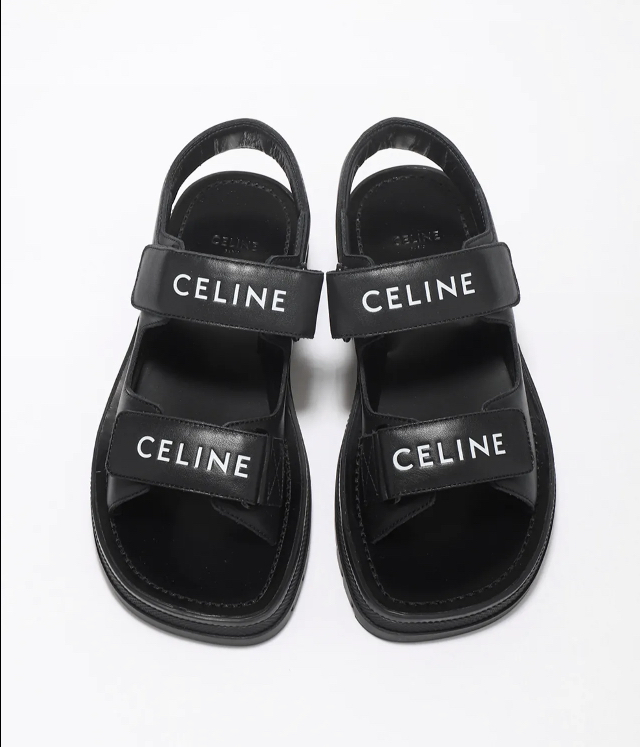 CELINE レオ ベルクロストラップサンダル - costaveras.com.br