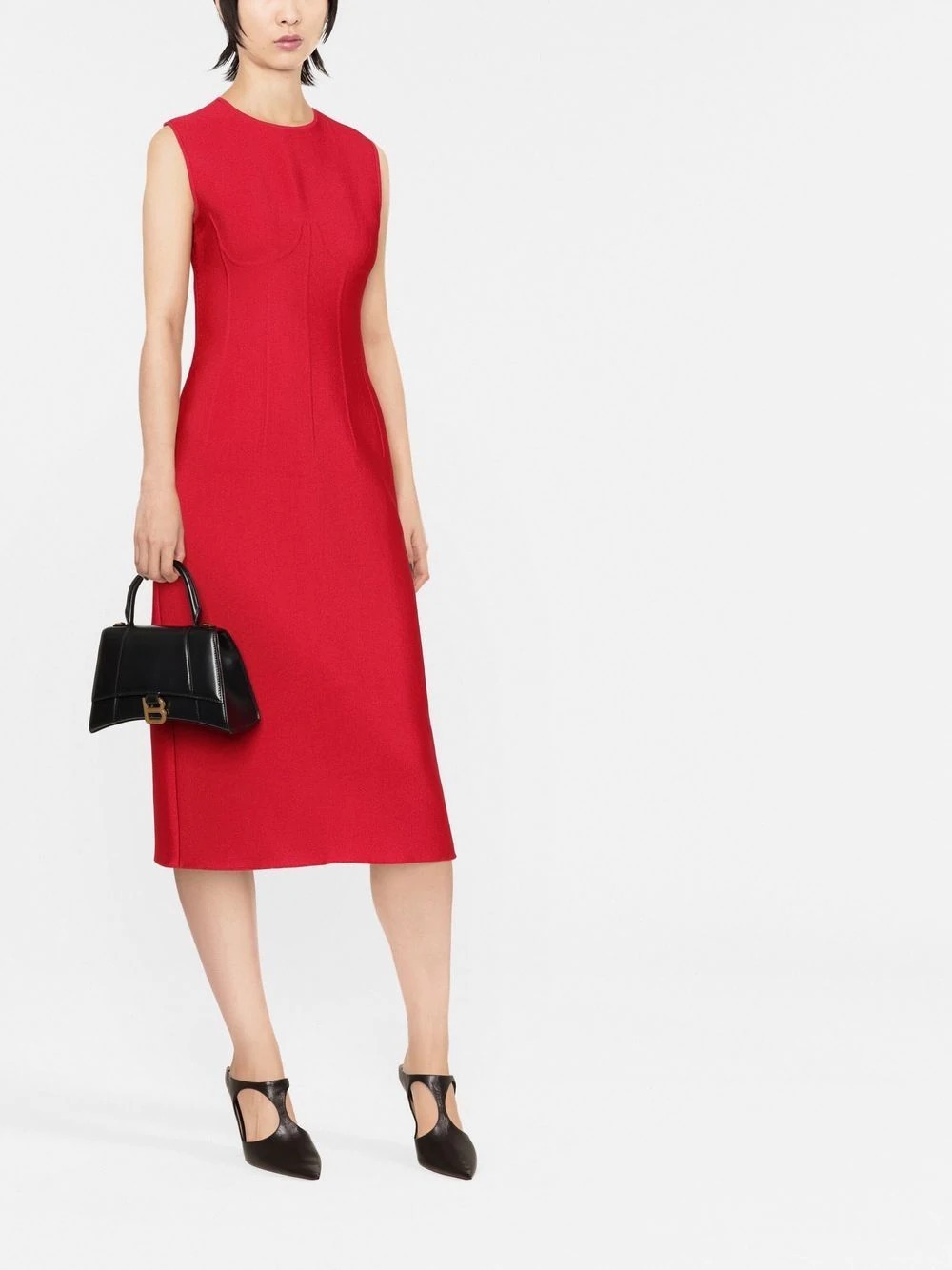 レア ALEXANDER MCQUEEN 貝殻柄 シェル ノースリーブワンピース avnc