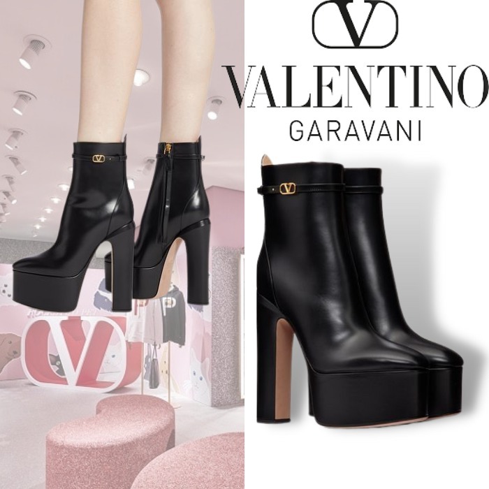 RED VALENTINO ヴァレンティノ レディース ブーツ 26cm 黒 ...