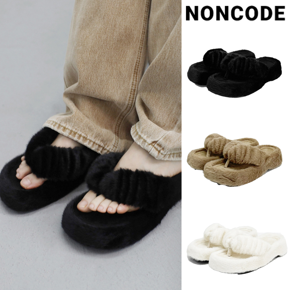 【NONCODE】Poyrn fur platform slit