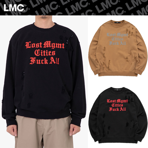 ★2022FW新作★LMC★DISTRESSED EDGE F ALL SWEATSHIRT