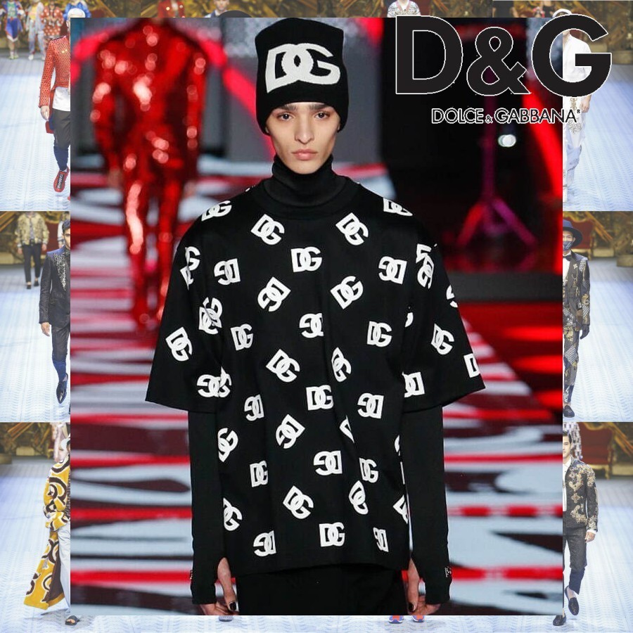 ランウェイ Dolce & Gabbana DGオールオーバーロゴ 半袖Tシャツ