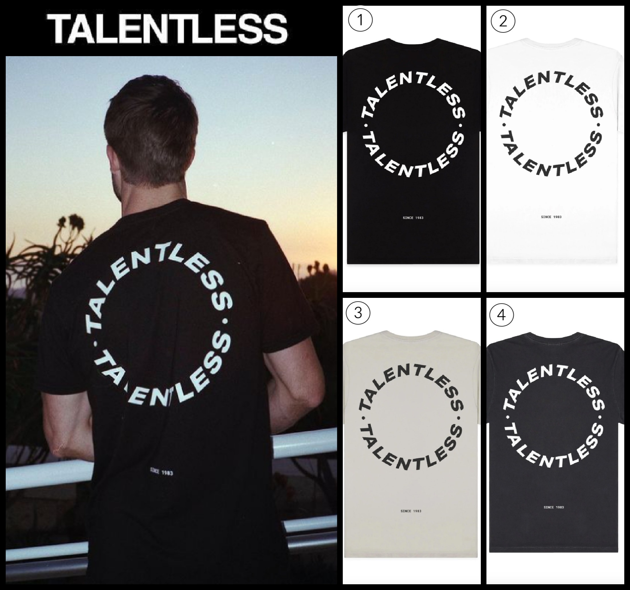海外セレブ愛用!! 人気 ◆TALENTLESS◆ MENS TEE - CIRCLE LOGO