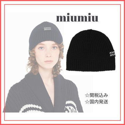 キラしてい miu ニットビーニー 6FoNq-m26487256876 miu ロゴをあし
