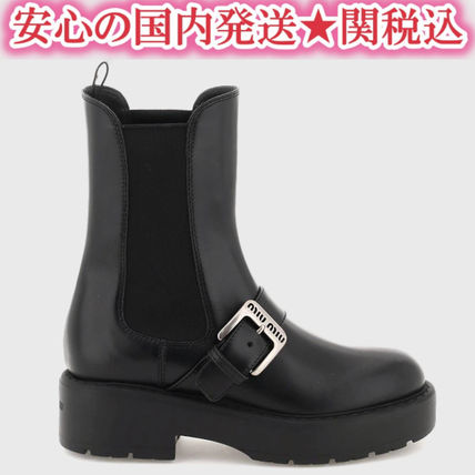 サイドゴア MiuMiu x ブーツ(レディース) - 海外通販のBUYMA