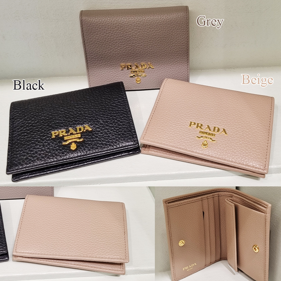 Amazon | [プラダ] 二つ折り財布 サフィアーノ ミニ財布